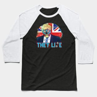 Alien Obey Bojo Politics THEY LIE  Freedom Zombie Boris Baseball T-Shirt